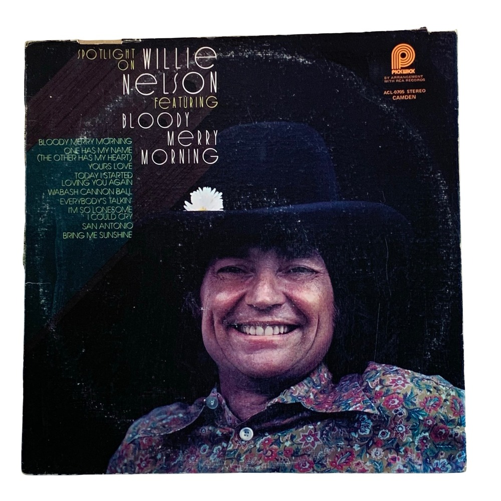 Willie Nelson Spotlight on Willie Nelson Bloody Merry Morning Vinyl LP ACL-0705